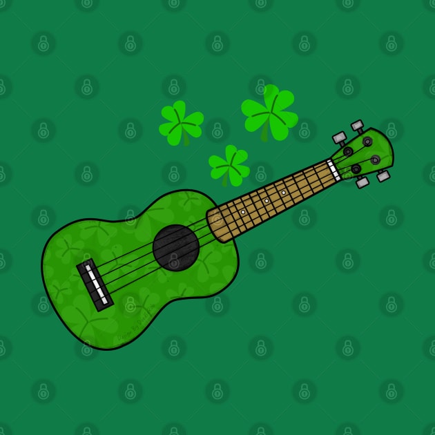 Ukulele St Patrick's Day Ukulelist Irish Musician by doodlerob