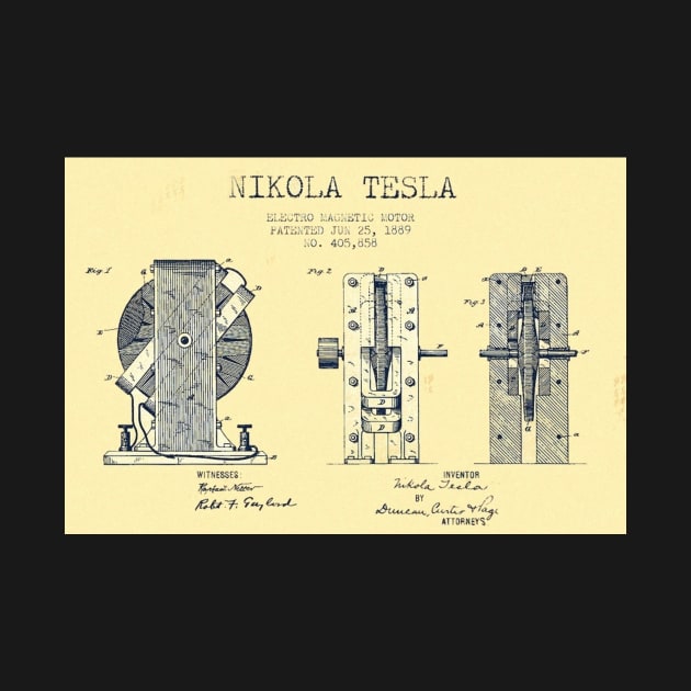 Nikola Tesla patent by MiljanaVuckovic