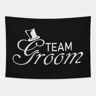 Team Groom Wedding Accessories Tapestry