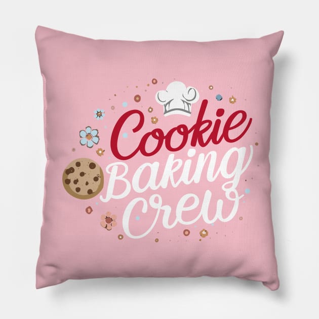 Cookie Baking Crew Funny cookie Pillow by SPIRITY