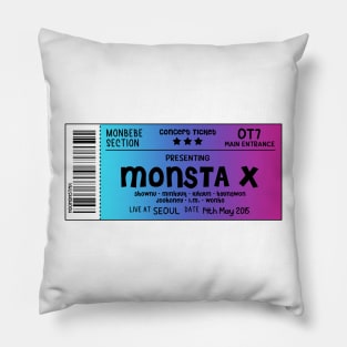 MONSTA X Concert Ticket Pillow