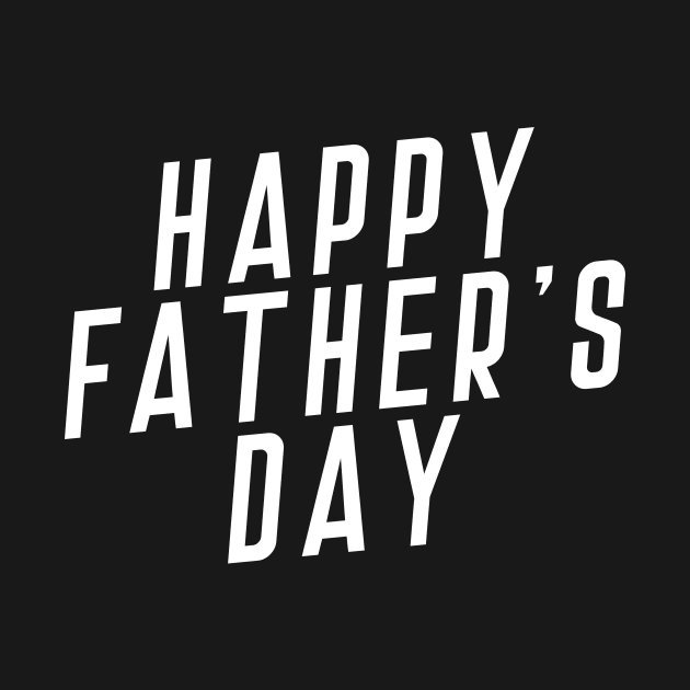 Simple Happy Father's Day Typography by Jasmine Anderson