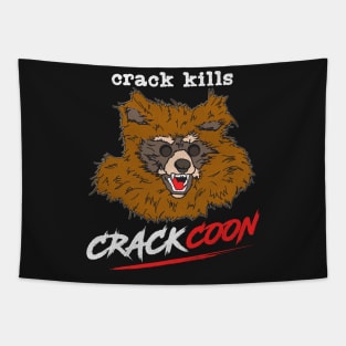 Crackcoon 'Crack Kills' Movie Fan Art Tapestry