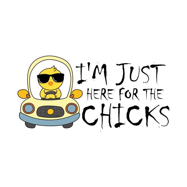 Kids Im Just Here For The Chicks Cute Easter Boys Kids Toddler by KRMOSH