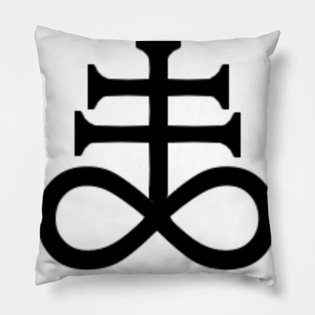 Satanic Cross Pillow by lee838316