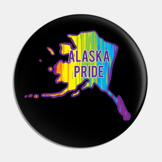 Alaska Pride LGBTQ Pin by Manfish Inc.