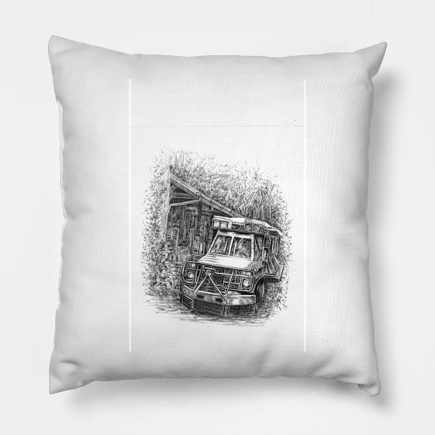 Jungle tour Pillow by GunnerStudios