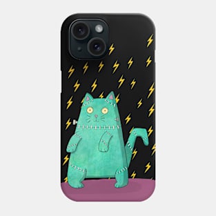 Frankenstein's Cat Phone Case