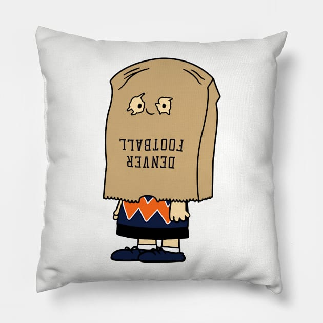 Denver Bag Of Shame Pillow by unsportsmanlikeconductco