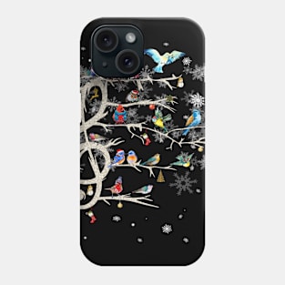 Musical Note Birds Winter Costume Gift Phone Case