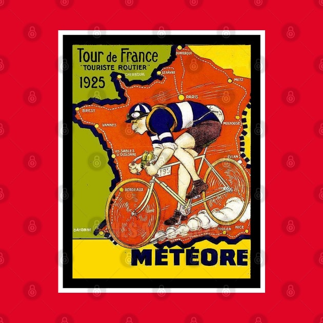 Tour De France Vintage 1925 Bicycle Racing Print by posterbobs