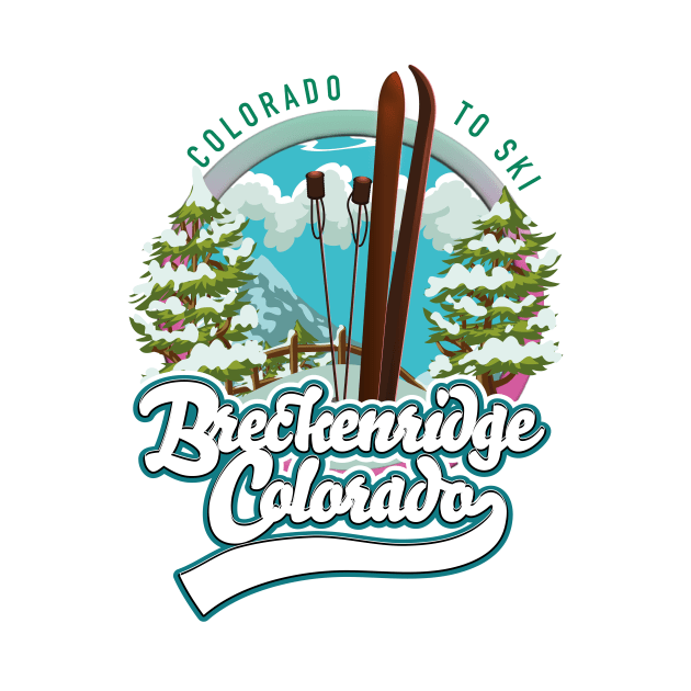 Breckenridge, Colorado Vintage ski logo by nickemporium1