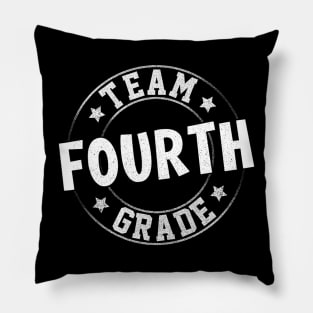 Team Fourth Grade Teacher Student Back To School 4th Grade Pillow