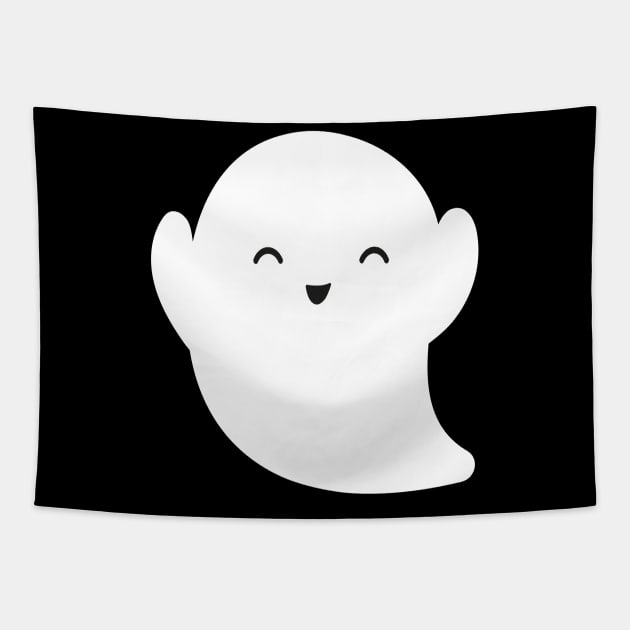 cute ghost halloween Tapestry by Istanbul