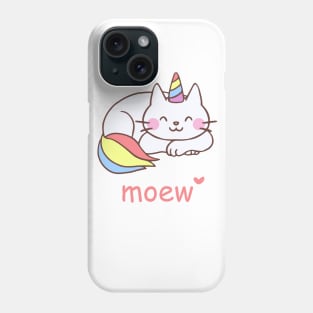 unicorn cat cute Phone Case