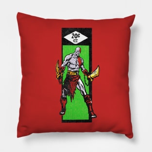 Old School Spartan Warrior - Comic book fan art Pillow