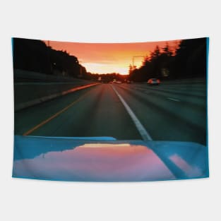 Aesthetic Sunset Tapestry