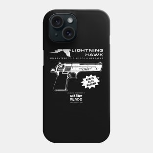 Lightning Hawk - wht Phone Case