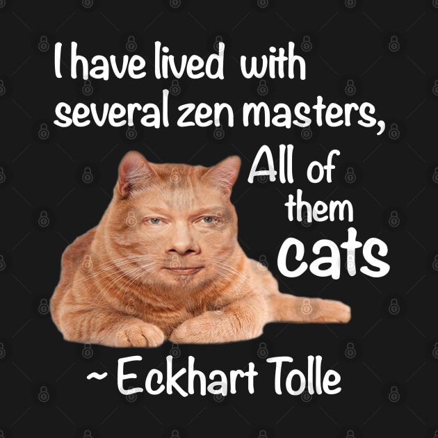 Eckhart Tolle Zen Master Cat by SubtleSplit