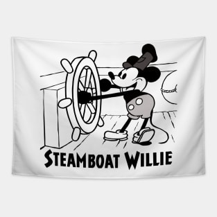 Steamboat Willie Nostalgia - Vintage Animation Print Tapestry