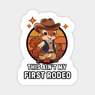 Squirrel Cowboy Magnet