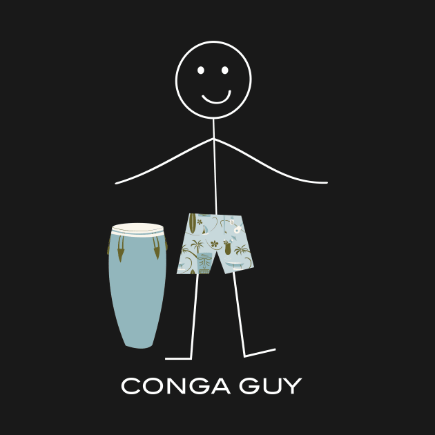 Funny Mens Conga Player by whyitsme