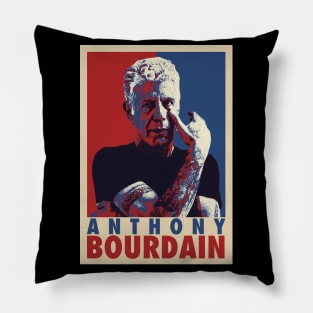 Anthony Bourdain Pop Art Style Pillow