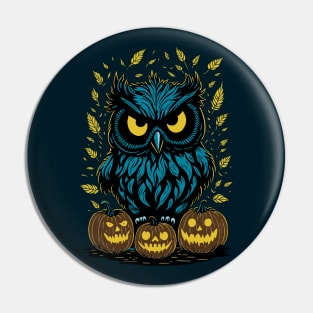 Halloween Owl Pin