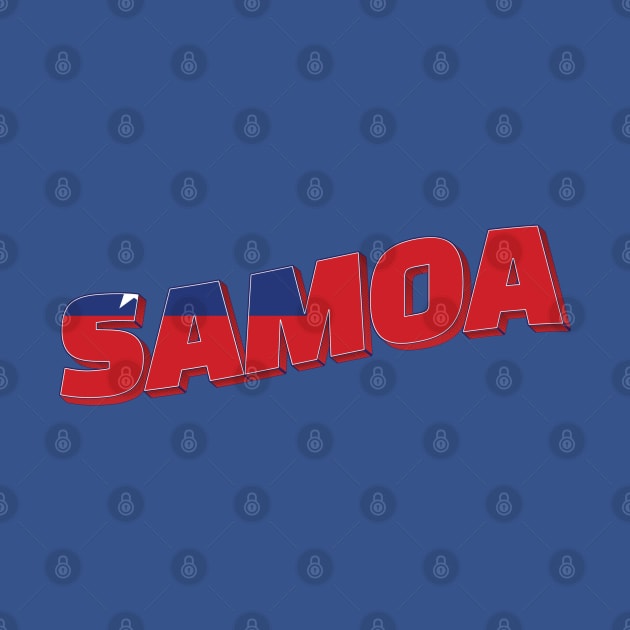 Samoa Vintage style retro souvenir by DesignerPropo