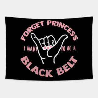 Jiu Jitsu Shirt I Want To Be A Black Belt Girls BJJ Tapestry