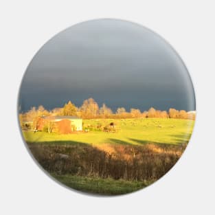 German landscape before storm Pin