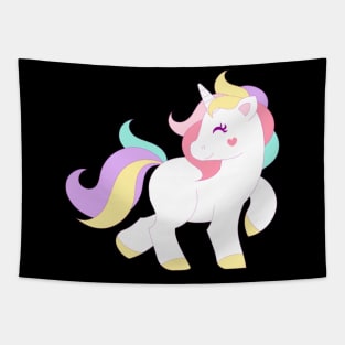 Fun fairy animal unicorn kids picture vector image Tapestry