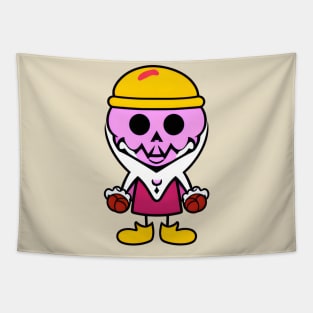 Gumball Machine Skull Monster Guy Tapestry