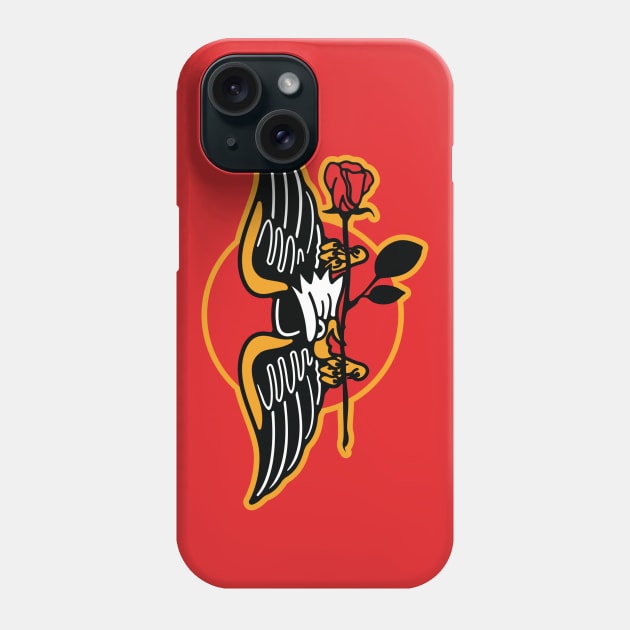 Eagle & Rose Phone Case by joeflomontana