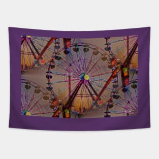 Sunsets over the Ferris Wheel Tapestry