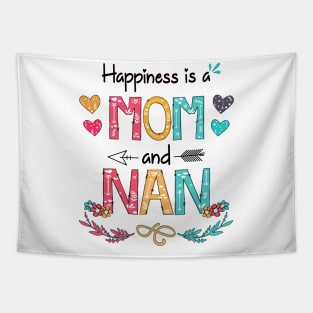 Happiness Is A Mom And Nan Wildflower Happy Mother's Day Tapestry
