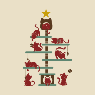 Christmas Tree - House Cats T-Shirt