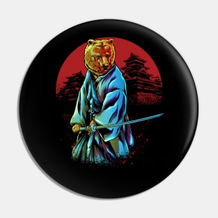 Samurai Bear Pin