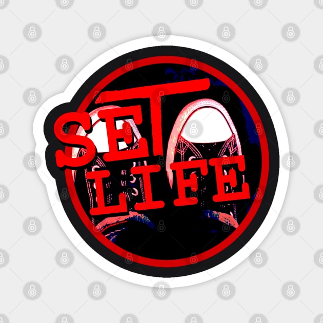 Set Life Logo Magnet by Veritè Kulture Vulture T-Shirts & Apparel