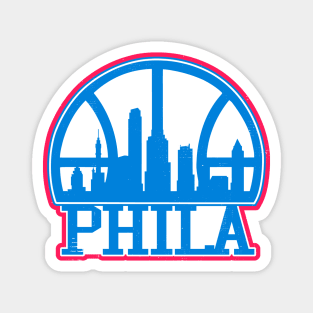 Philadelphia Basketball Skyline Magnet