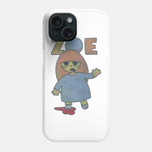 Zoe - the cute little zombie girl ... slightly more decayed Phone Case