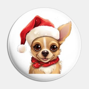 Chihuahua Christmas Pin