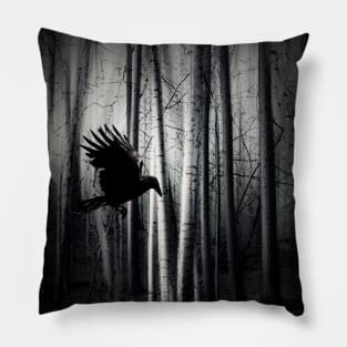 Darker - Raven Descends Pillow