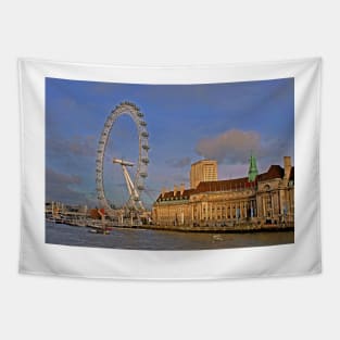 London Eye South Bank River Thames UK Tapestry