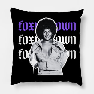 Foxy brown x 90s retro Pillow