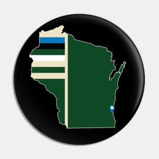 Milwaukee Basketball Pin