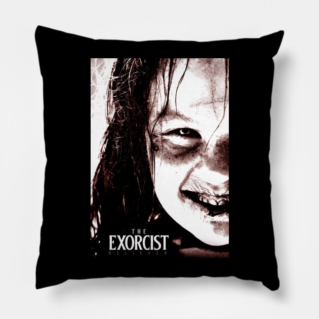 The Exorcist Believer Pillow by Indranunik