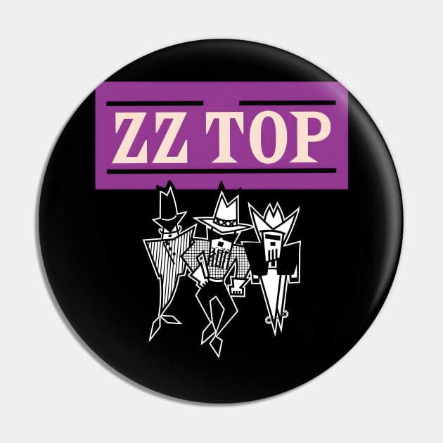 ZZ Tribute The Top Pin by Ninjuhdelic