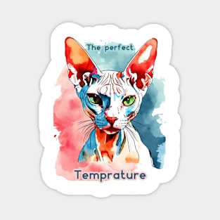 The perfect temprature cute cat Magnet