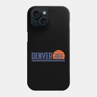 303 Denver Colorado Area Code Phone Case